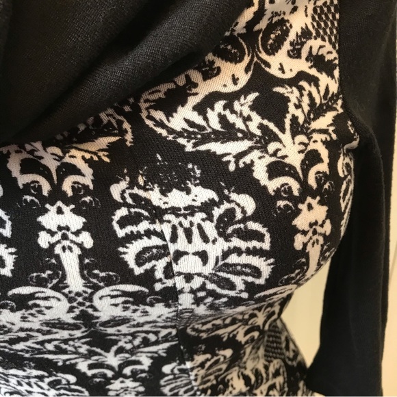 Papillon black white sweater dress pockets Size XS - Picture 5 of 7